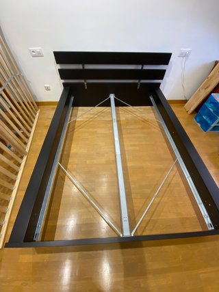 Cama doble con somier