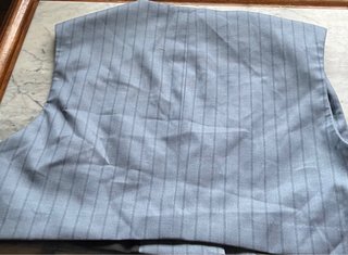 Chaleco Bershka Talla S Rayas Azul