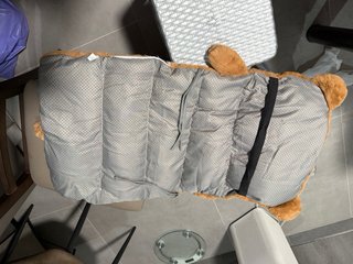 Cojín para silla con respaldo diseño oso peludo