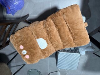 Cojín para silla con respaldo diseño oso peludo