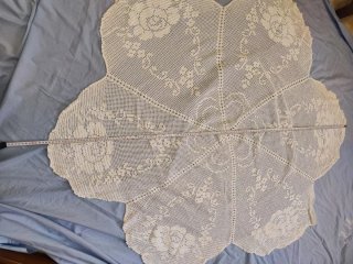 Fantástico crochet para mesa hecho a mano