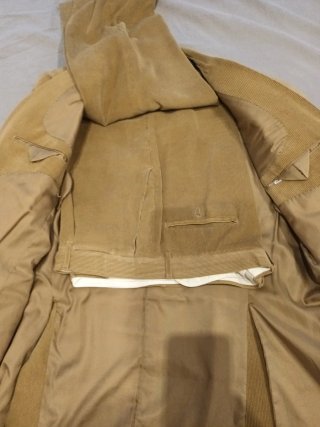 Traje de pana hombre beige