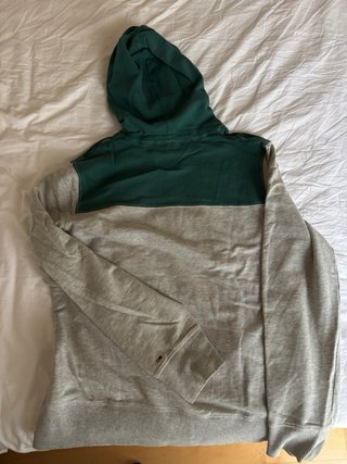 Sudadera Tommy Hilfiger Gris y Verde Talla XL