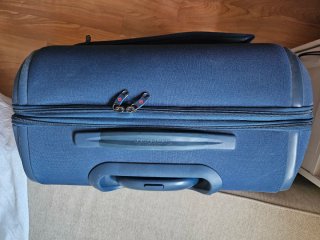 Maleta Samsonite azul Medidas 68X50X30