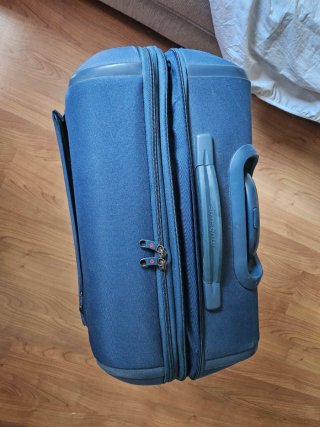 Maleta Samsonite azul Medidas 68X50X30