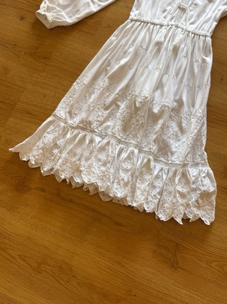 Vestido Blanco Ralph Lauren lino