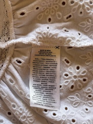 Vestido Blanco Ralph Lauren lino