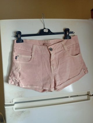 Pantalones cortos vaqueros rosas