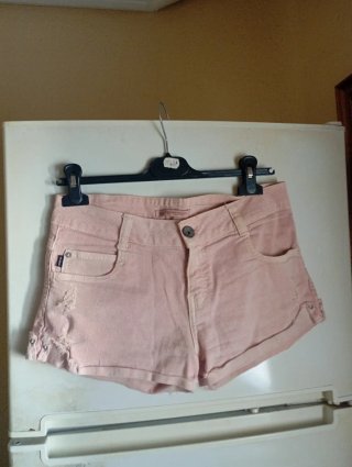 Pantalones cortos vaqueros rosas