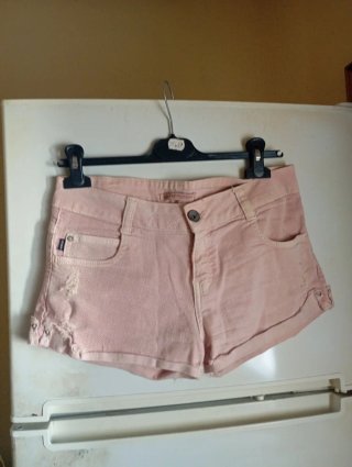 Pantalones cortos vaqueros rosas