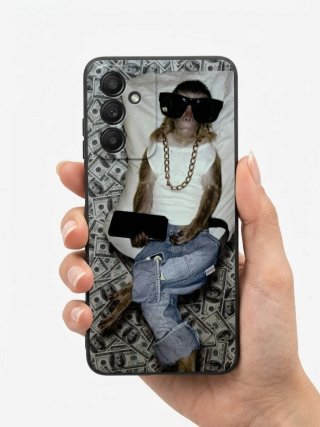 Funda Samsung A16 Mono con Gafas y Cadena