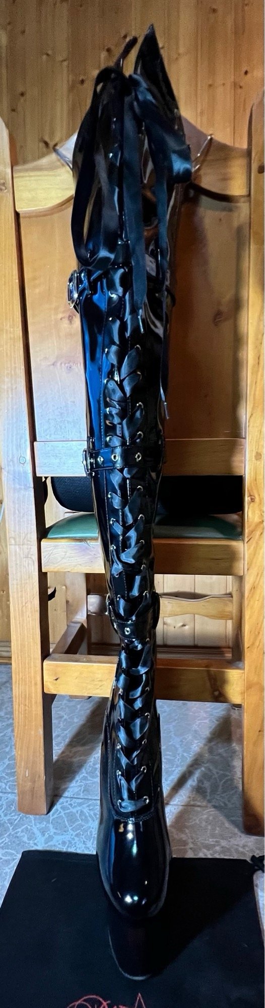 Botas Pole Dance Pleaser Talla 41 Negras