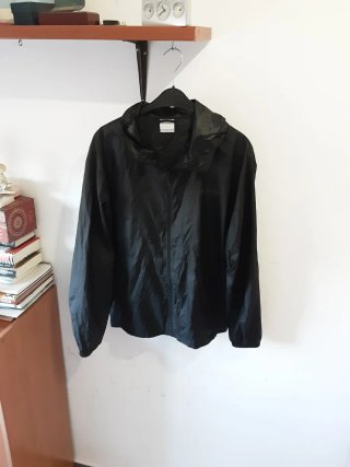 Chaqueta Columbia Impermeable Negra Talla XL