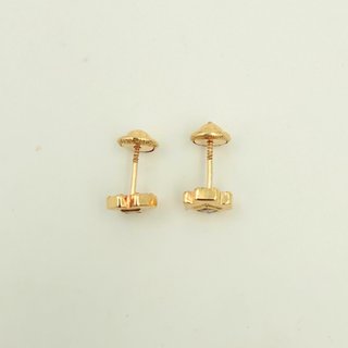 Pendientes con Circonita Oro 18K; 0,73grs.