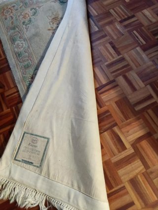 Alfombra Oriental Vintage Beige y Rosa