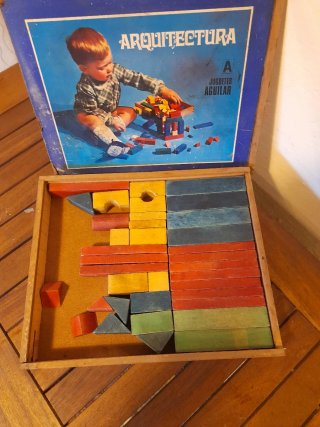 Juego Arquitectura Madera Vintage