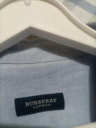 Camisa Burberry Hombre Azul Talla XXXL