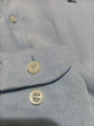 Camisa Burberry Hombre Azul Talla XXXL