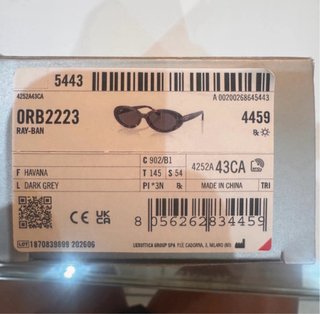 Ray-Ban RB2223 Donna Occhiali da Sole Avana