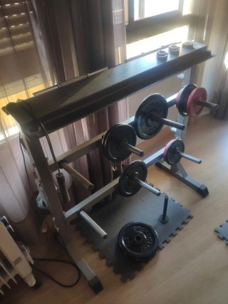 Soporte para discos y pesas
