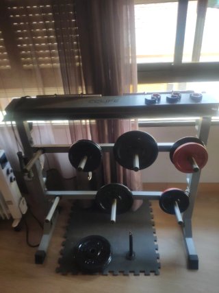 Soporte para discos y pesas