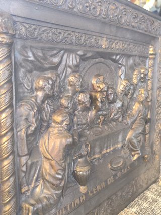 Cuadro Última Cena Jesús Relieve