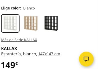 Estantería Kallax Ikea 16 huecos