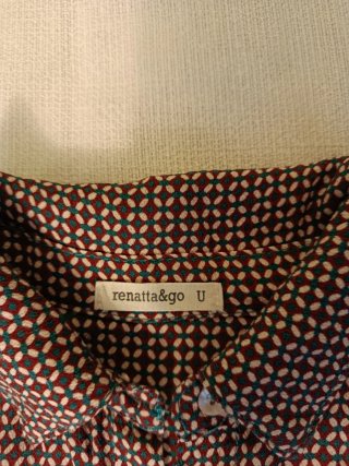Blusa renatta&go mujer roja y verde