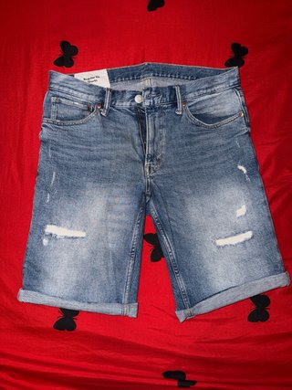 Pantalón corto vaquero H&M Ripped Talla 32