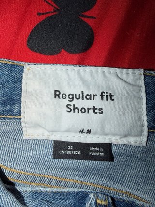 Pantalón corto vaquero H&M Ripped Talla 32