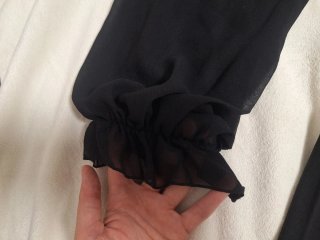 Vestido elegante Zara negro talla XL