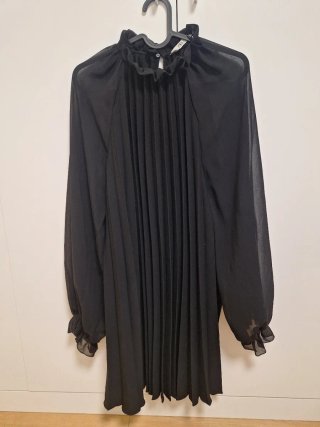 Vestido elegante Zara negro talla XL