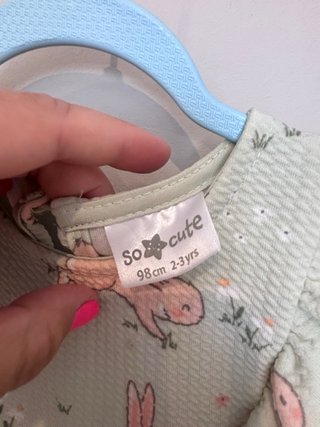 Vestido conejitos talla 2-3 años