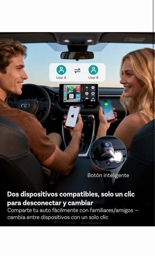 Ottocast Mini CarPlay Android Auto Inalámbrico