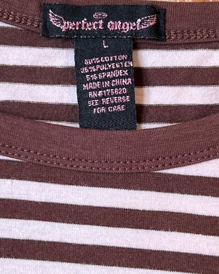 Striped Ringer Baby Tee - Tagged L (Fits S/M)