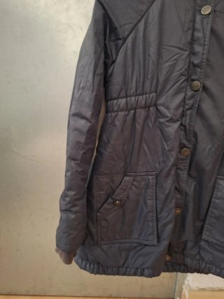 Chaqueta niña gris con capucha