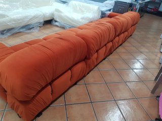 Sofá Camaleonda Naranja Terciopelo