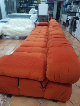 Sofá Camaleonda Naranja Terciopelo
