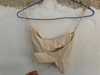 Top corto Zara beige Talla S