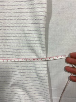 Polo Lacoste Rayas Morado Blanco Talla M