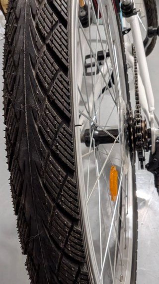 Bicicleta B'Twin Original 100 24 Blanca