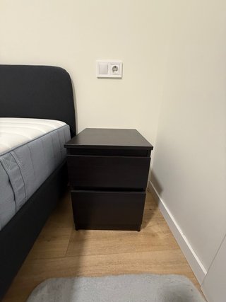 2 Cómodas IKEA KULLEN 2 cajones negro-Barron