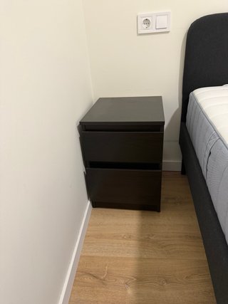 2 Cómodas IKEA KULLEN 2 cajones negro-Barron