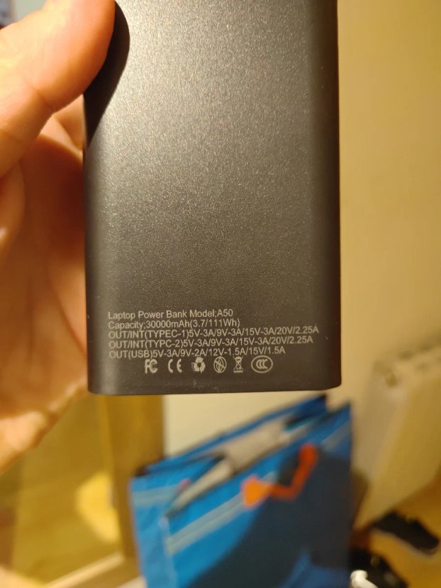 Batería Portátil 30.000MAH 45W Carga Rapida