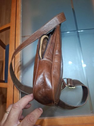 Bandolera Marrón Piel