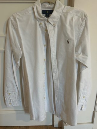 Camisa Oxford Ralph Lauren Rosa Talla 18