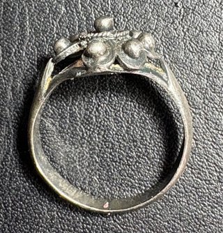 Anillo Botón Charro Plata Ley - Para Reparar