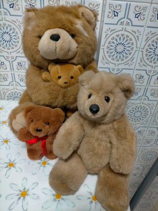 Lote de 4 ositos de peluche
