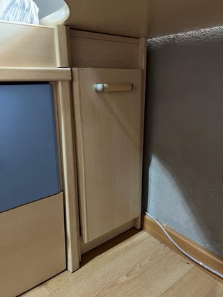 Escritorio madera ingeniería cajonera zapatero