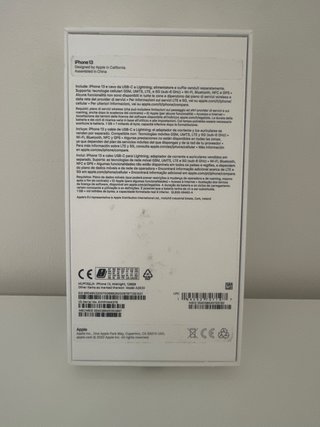 Caja iPhone 13 Negro 128 GB